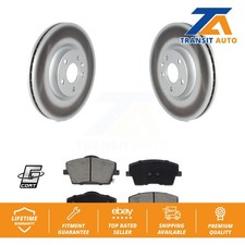 [Front] Coated Disc Brake Rotors And Ceramic Pads Kit For Volvo XC40