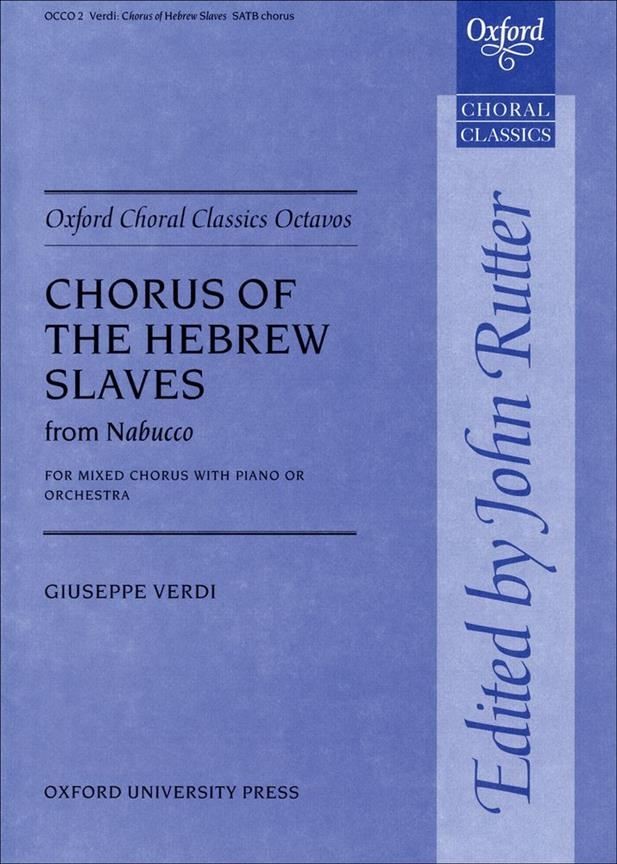 Oup Oxford Chorus Of The Hebrew Slaves From Nabucco: Vocal Score (Oxford Choral Classics Octavos) - Image 2