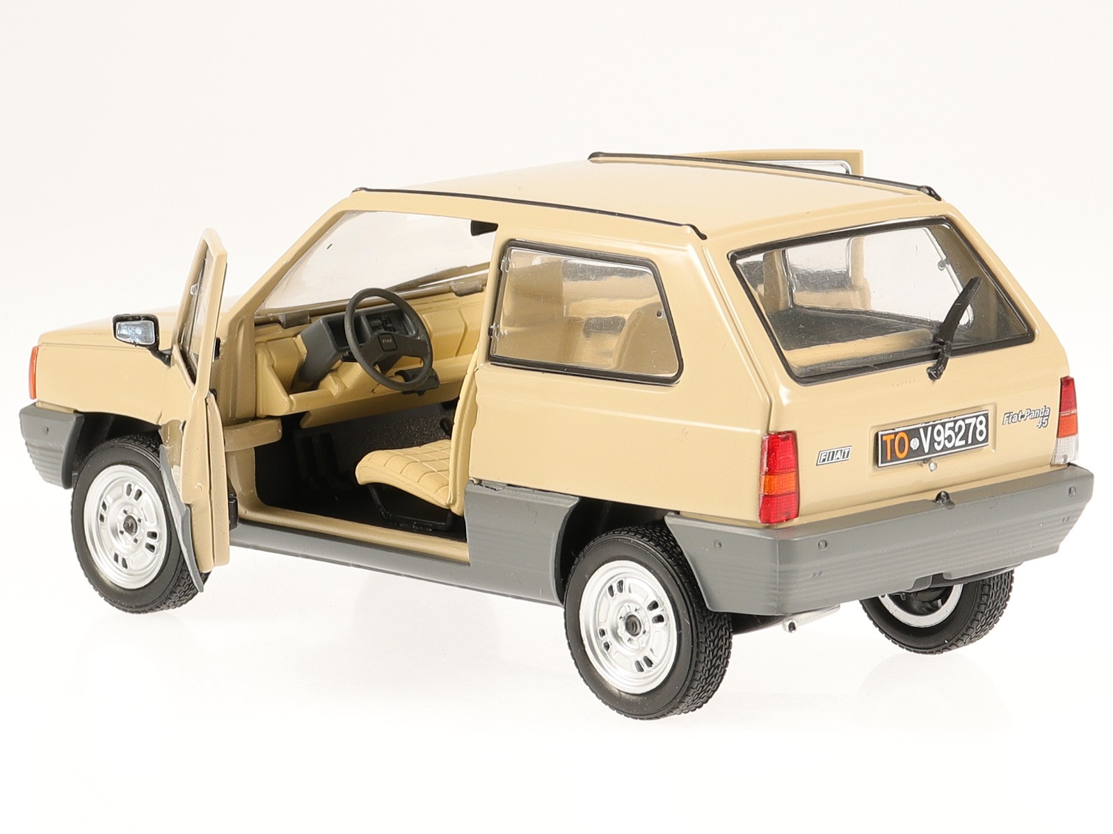 Fiat Panda 45 1980 Beige Modello 1:24 foto 2