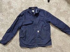 Carhartt Men's Full Swing Zip Jacket Navy Sz XL T