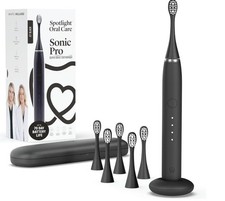 Spotlight Oral Care Sonic Pro Electric Toothbrush Jet Black 70-day Battery Life