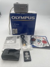 Olympus Camedia C-50 Zoom 5.0MP Digital Camera 3X Zoom Battery Charger CD SD Man