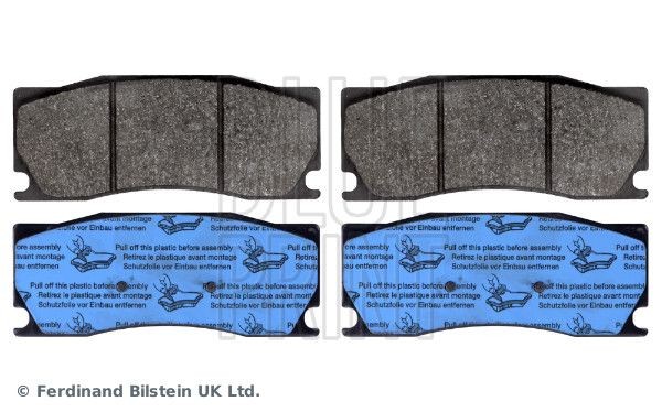 Blueprint ADJ134243 Brake Pad Set Front 152mm Length 62mm Width Fits Jaguar XK