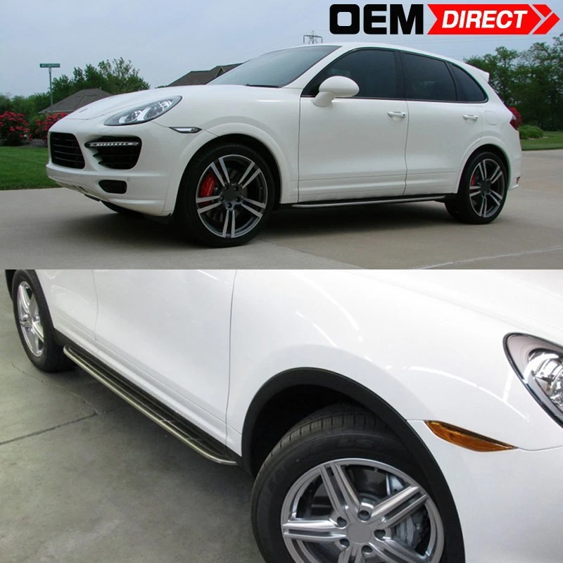 Fits 11-18 Porsche Cayenne OE Style Running Boards LH RH Nerf Bars - Aluminum - Imagem 2 de 4