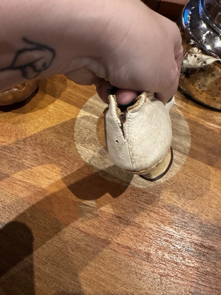 Zapatos antiguos eduardianos de seda de principios de 1900 rosetas tacones Louis boda nupcial Foto 4 de 4