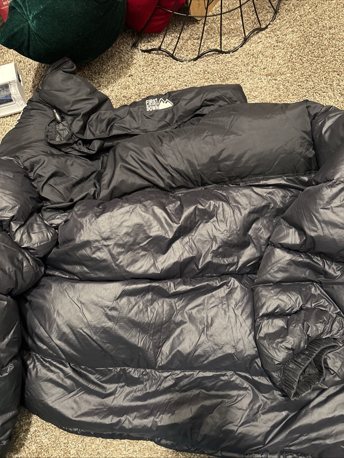 First down black extra large puffer jacket - image 8