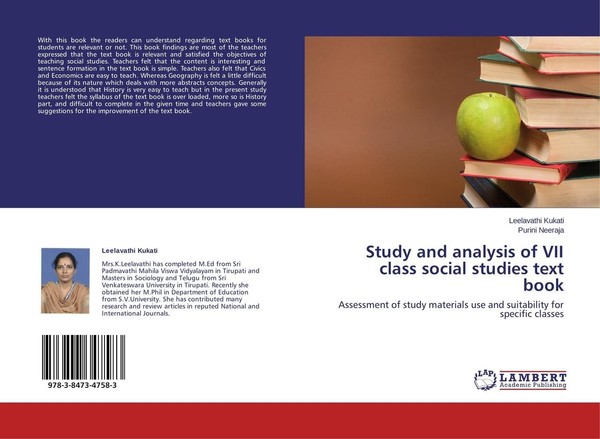 Study And Analysis Of Vii Class Social Studies Text Book Leelavathi Kukati-image