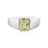 Cavill Damenring Sterlingsilber 925 Kunzit 1,72Ct Oktagon Gelb Echtschmuck