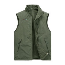 Body Warmer Gillet Mens Waistcoat Gilet Winter Warm Reversible Fleece Sleeveless