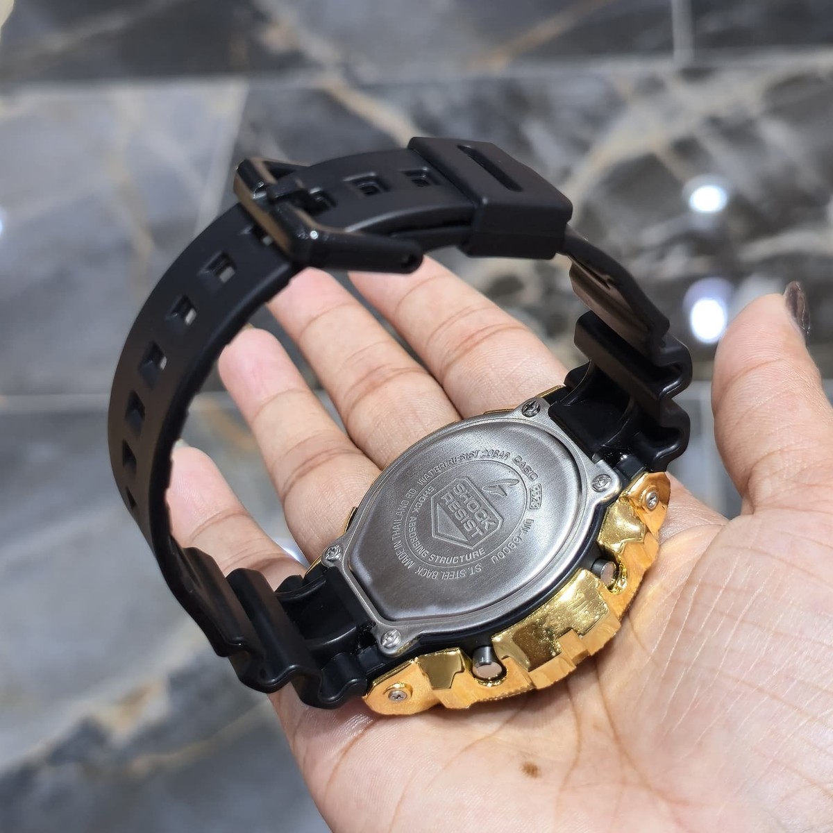 Casio G-Shock 6900 Yellow Iced Out Natural Diamond Watch 5CT | eBay