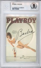 Barbra Streisand SIGNED Playboy Magazine Cover Cut BAS Beckett COA Autographed