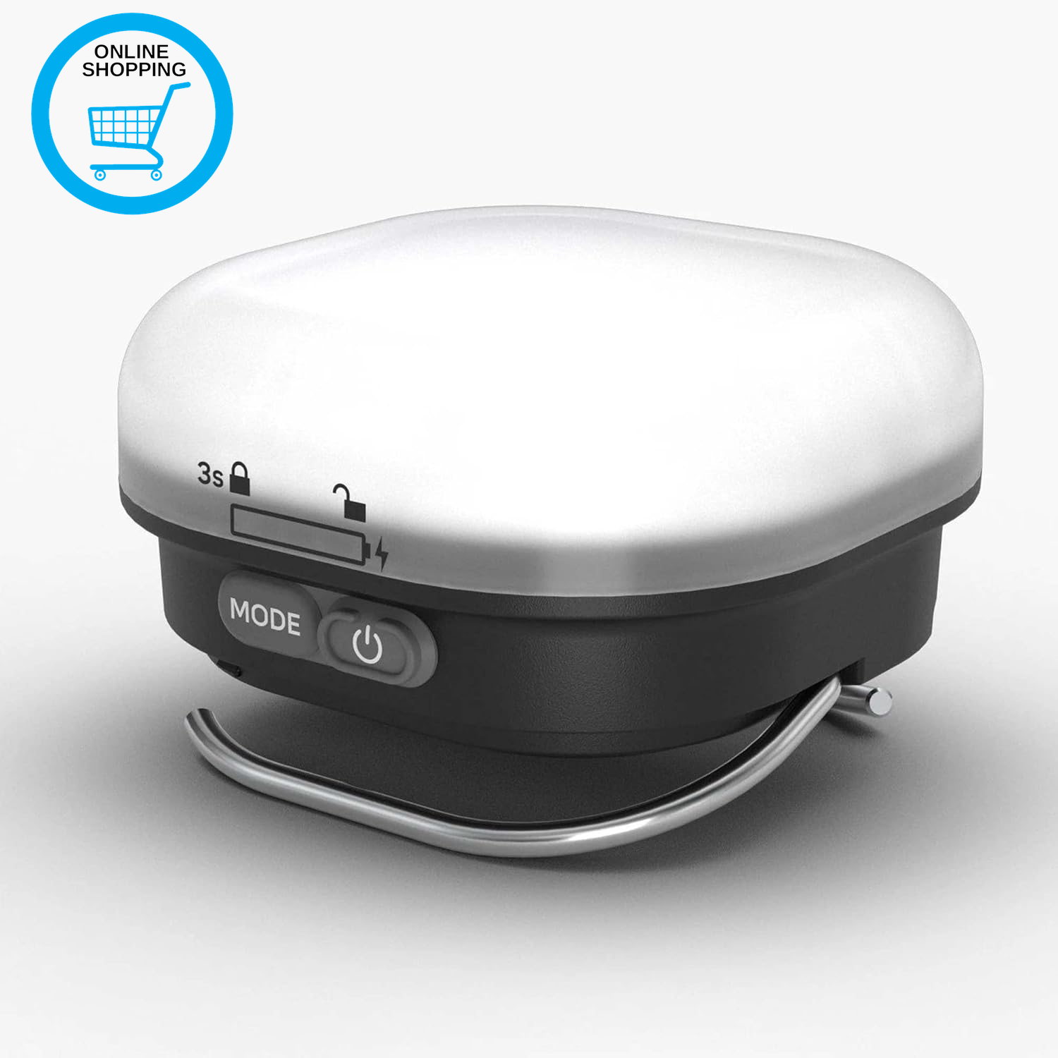Camping Lantern Rechargeable USB-C - Tent Light Glow Recharge - 350 Lumen & 4 Br