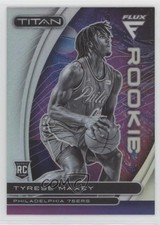 2020-21 Panini Flux Titan Rookies Silver Prizm Tyrese Maxey #20 gb9