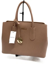 FURLA Handbag Leather PNK Solid Color