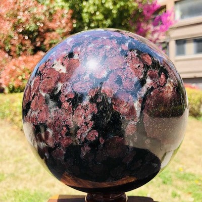 14.1LB Natural Firework Stone Quartz Sphere Crystal Ball Healing Decorati