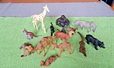 DDR Plaho Tiere Zoo Wildtiere 14St. Giraffe NashornPanther Affe Lama Seelöwe uvm