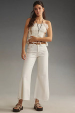Frame Le Palazzo Crop Wide Leg Raw Hem Jeans ...