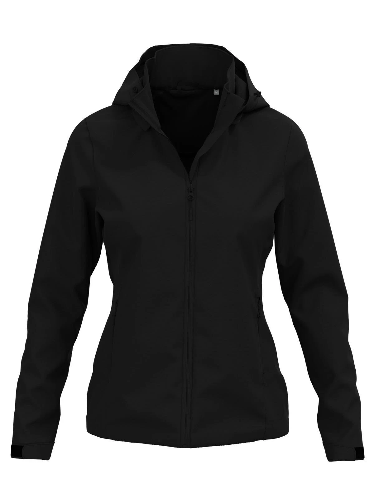 STEDMAN Womens LUX SOFTSHELL JACKET Zip Hooded BLACK OPAL