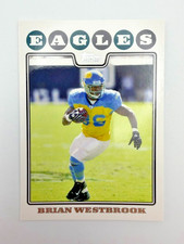 #72 Brian Westbrook Eagles [Rookie] 2008-09 Topps Football Card Near Mint. rookie card picture