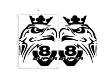 STICKERS SCANIA G/D dim 1 sticker 270x200mm camion poids lourds V8 TRUCK