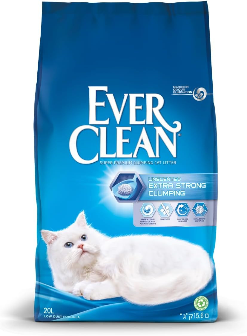 Lettiera Gatto Bentonite Naturale 20L No Profumo Agglomerante