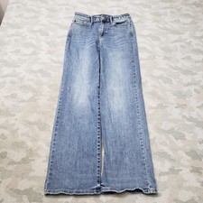 Judy Blue Jeans Womens 9/29 Blue Wide Leg Stretch Denim Medium Wash