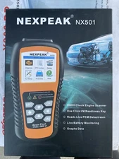 NEXPEAK NX501 OBD2 Automotive Check Engine Scanner Car Diagnostic Scanner NIB