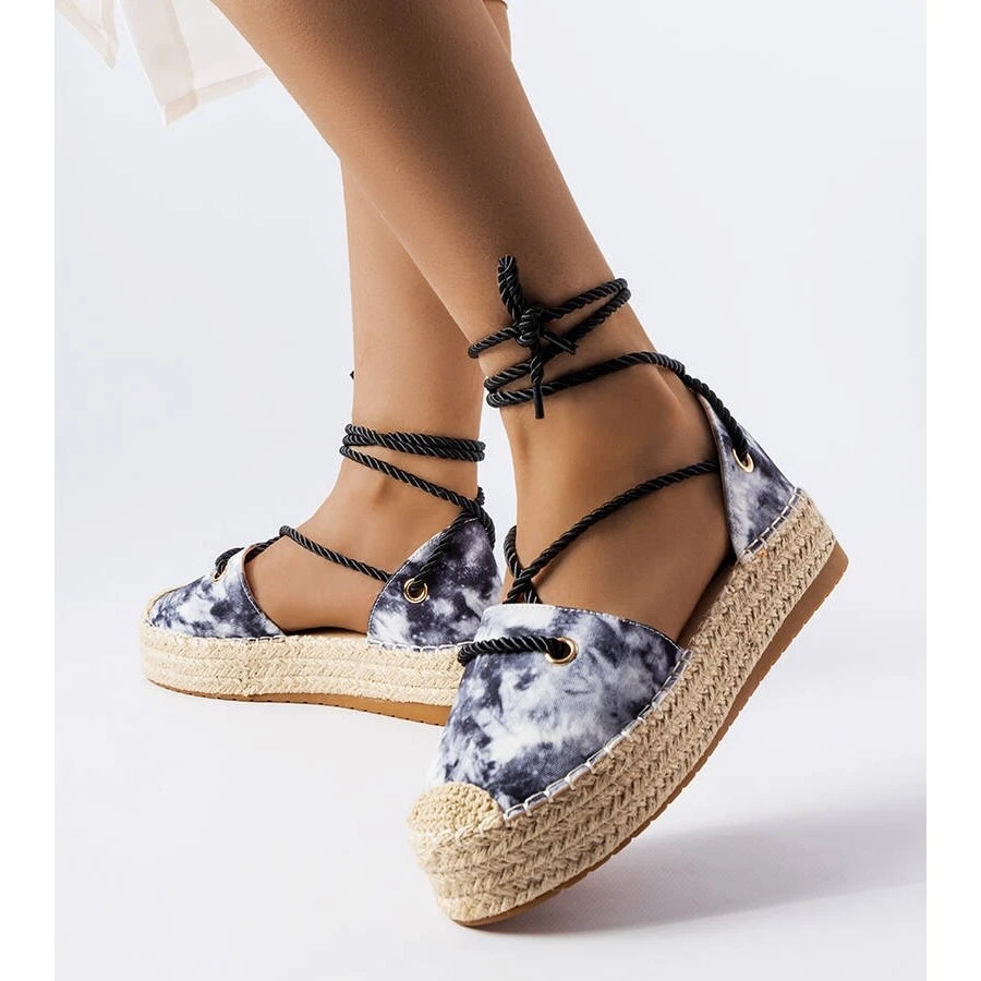 Platform espadrilles lace best sale up