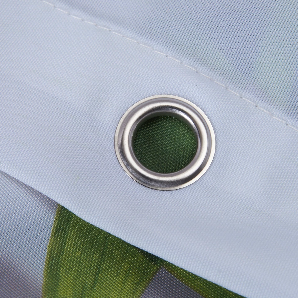 Shower Curtain Mould Proof Mildew Resistant Bathroom Polyester Fabric Curtain UK - Image 3 of 4