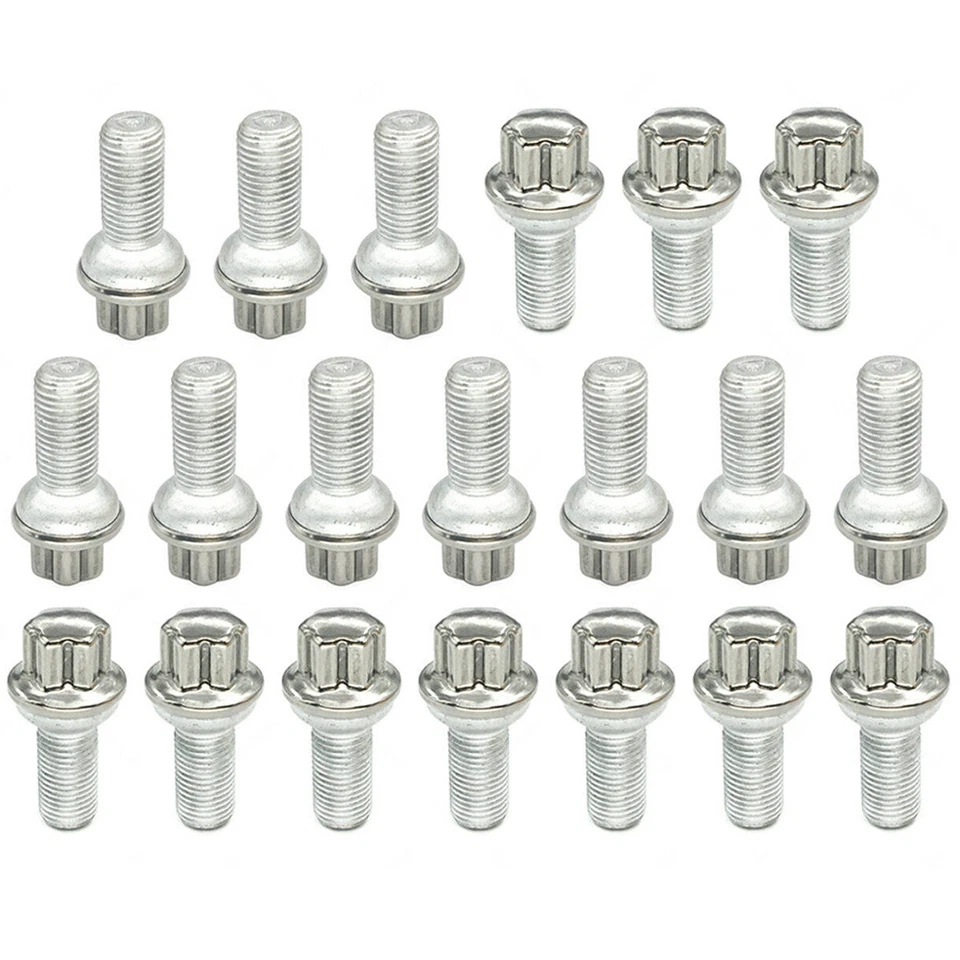 20 piezas tuercas de pernos de rueda genuinas 0009905107 para Mercedes Benz C207 W204 W211 Foto 3 de 4