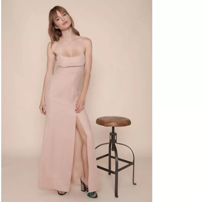 Stone Cold Fox Seiden Maxikleid Unterkleid altrosa - 1 (S)