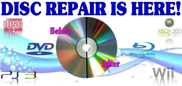 3 Professional Disc Repair Service Scratch Removal