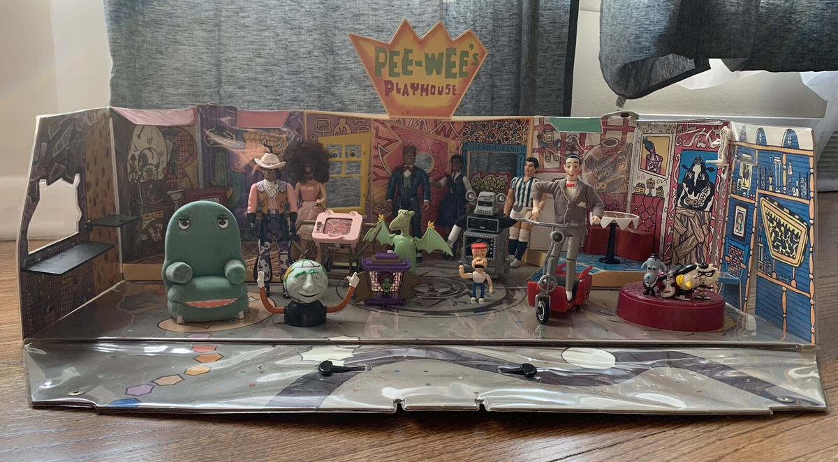 Complete Pee Wee s Playhouse Playset Vintage Toy Lot w figures
