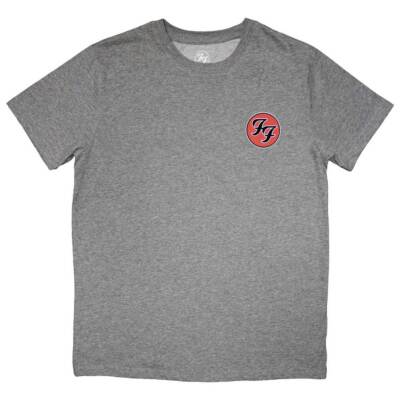 Foo Fighters Mini FF Logo T-Shirt Grey New