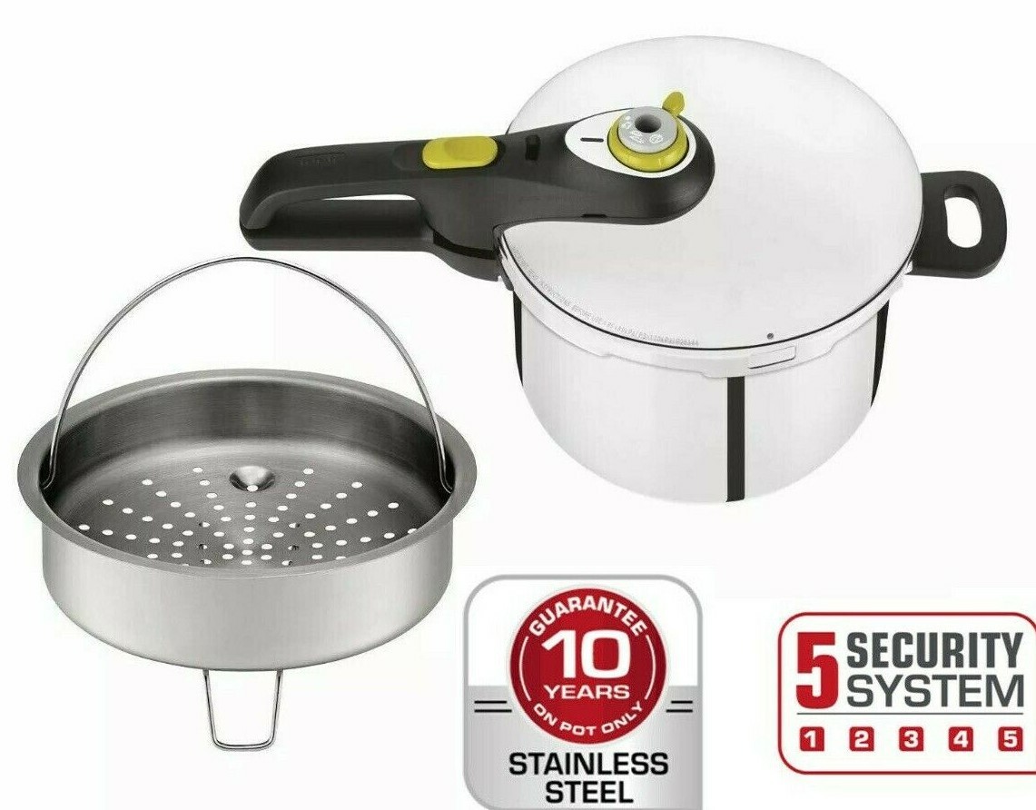 Cocotte-minute Tefal Secure 6L à induction avec sécurité renforcée