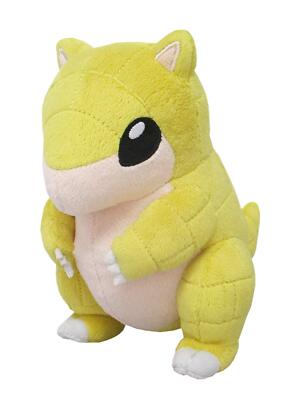 Sanei Pokemon All Star Collection PP106 Sandshrew 6'' Stuffed Plush Authentic USA