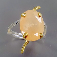 Natural  Not Enhanced Quartz Ring 925 Sterling Silver Size 8.25 /B-R1813