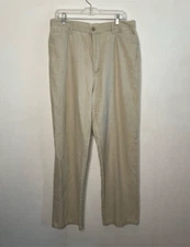French Dressing Linen /Cotton Straight Leg Pants Women’s Size 16 Beige Summer