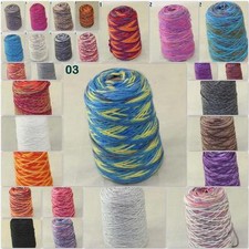 Sale 500gr NEW Knitting Cone Yarn Chunky Hand woven Colorful Soft Wool Cashmere