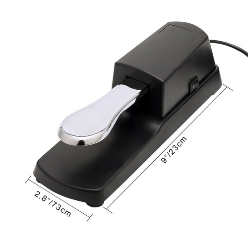 NEW Damper Sustain Pedal Foot Switch For Yamaha Electronic Piano Keyboard Black - Picture 7 of 12