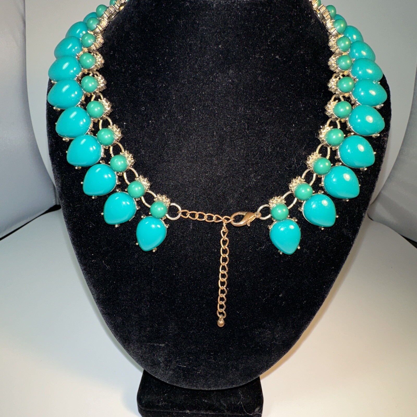 Large Beautiful Statement Necklace. Turquoise In … - image 5