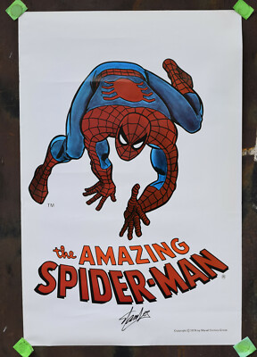 Amazing Spider-Man Poster 1974 23 x 35 Signed Stan Lee | eBay