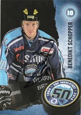Benedikt Schopper (Eishockey, Meister 2014), sign. ERC Ingolstadt-AK