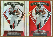 Tony Gonzalez 2021 Rookies & Stars Crusade Lot Silver Holo Prizm Red Wave Chiefs