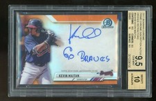 Kevin Maitan 2017 Bowman Chrome Auto Rookie Inscribed #d/25 BGS 9.5 10 Braves