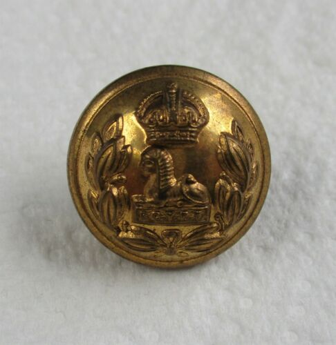 British Army:"LANCASHIRE FUSILIERS BRASS BUTTON" (Small, 19mm, WW1-WW2 Era) - Picture 1 of 3