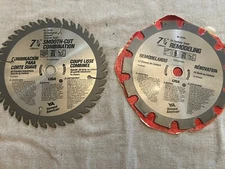 Lot Of 2 Vermont American Carbide Teeth 7 1/4” Saw Blades Brand New