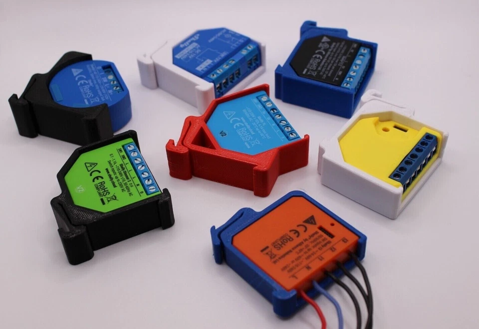 LUX GADGET Hutschienenhalter nach DIN 43880:1988-12 passend für viele Shelly Relais