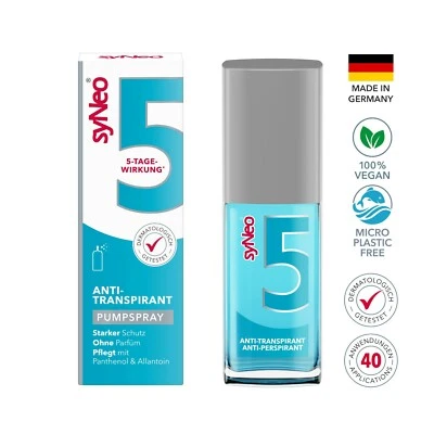 syNeo 5 Antitranspirant Pumpspray für Damen und Herren bei starkem Schwitzen