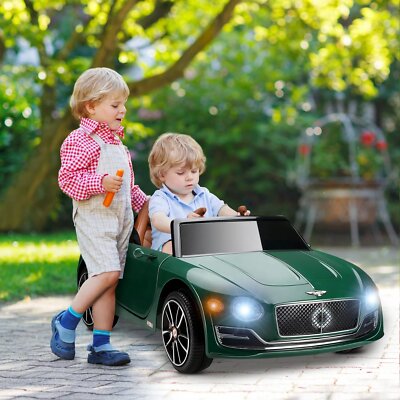 12V LICENSED Bentley Style Kids Ride On Electric Car Toys Gift w/Remote Control